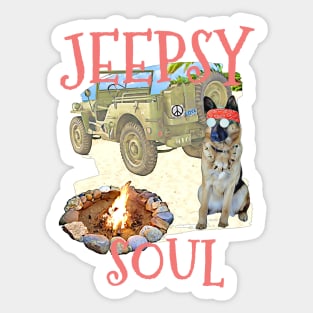Jeepsy Soul German Shepherd Sticker